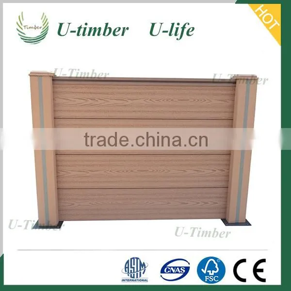 High Quality Wood Plastic Composite WPC Garden Fence Panels photo-6