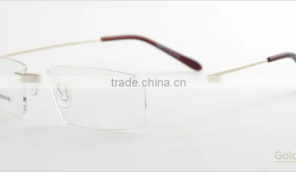 New Designer Rimless Metal Most Popular Eyeglasses Frame photo-2