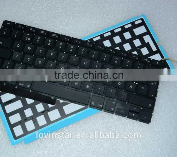 Popular Swedish Design Laptop Keyboard Replacement LED Backlight For Macbook Pro A1286 2008-2012 photo-2