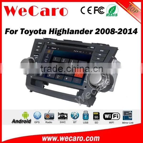 Wecaro WC-TH8012 Android 5.1.1 Car Radio Navigation for Toyota Highlander 2008-2014 Android Car Dvd Bluetooth WIFI 3G Playstore photo-2