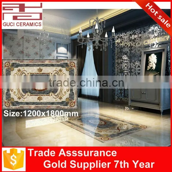 Big Size 2400x2400mm Residential Ceramic Pictures of Carpet Tiles for Floor Most Popular photo-5