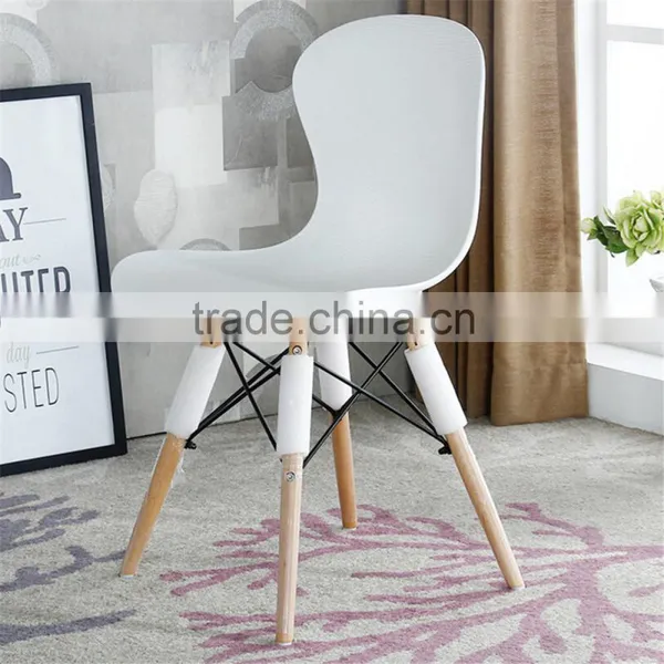 Grain Thicken Dinning Plastic Wood Garden Comfortable Cafe Modern Leisure Chair photo-4
