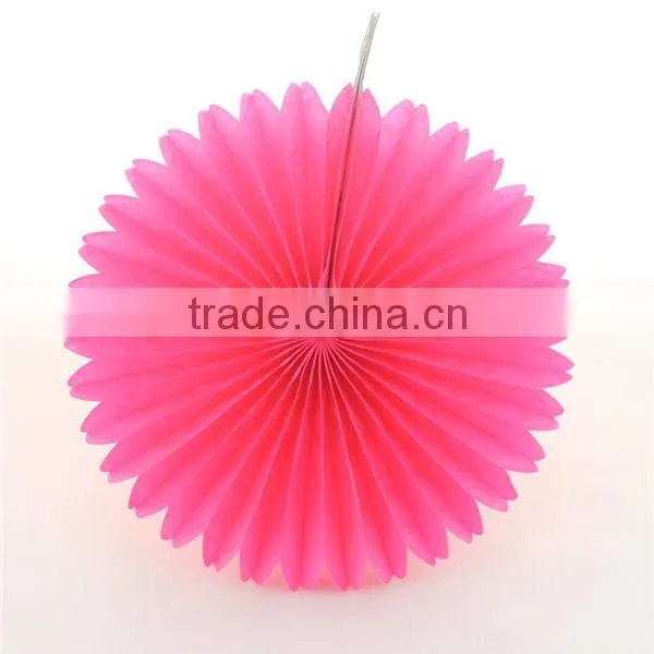 Food Grade Tissue Round Paper Fan for Party Decoration photo-2