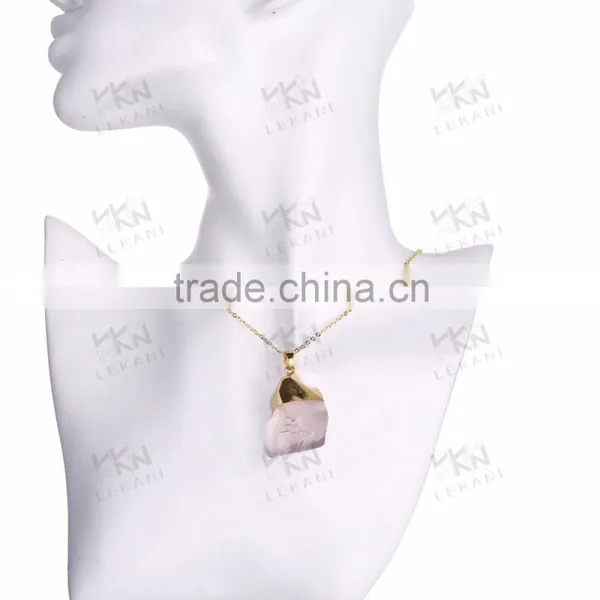 Fashion White Natural Crystal Pendant Necklace Quality Choice photo-4
