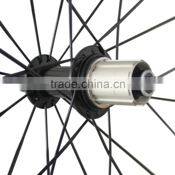 China Suppliers OEM 700C Carbon Clincher Tubeless Ready 25mm Width Road Rims Road Bike Wheels photo-4