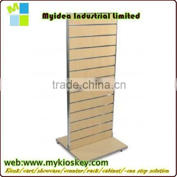 Luxury Classical Portable Wooden and Metal Clothing Store Display Rack photo-3