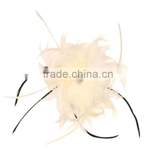 Fancy Feather Hair Fascinator/Clip/Barrettes photo-4