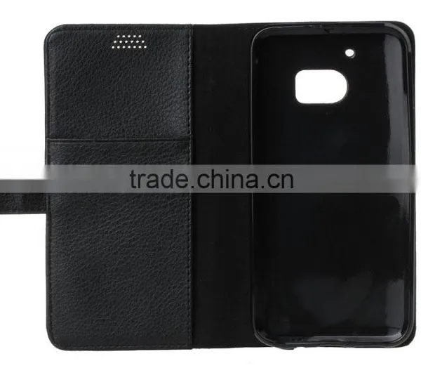MMT Flip Leather Case for HTC M10 Wallet Cover With Card Slot Photo Frame PU Wallet Case Litchi Grain Style MT-5664 photo-6
