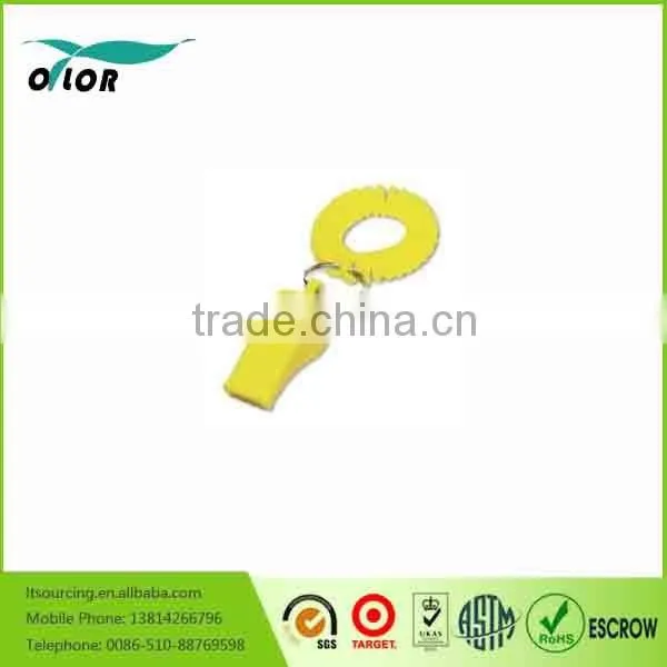 High Quality Cheap Plastic Whistle Plastic Survival Whistle With Rope