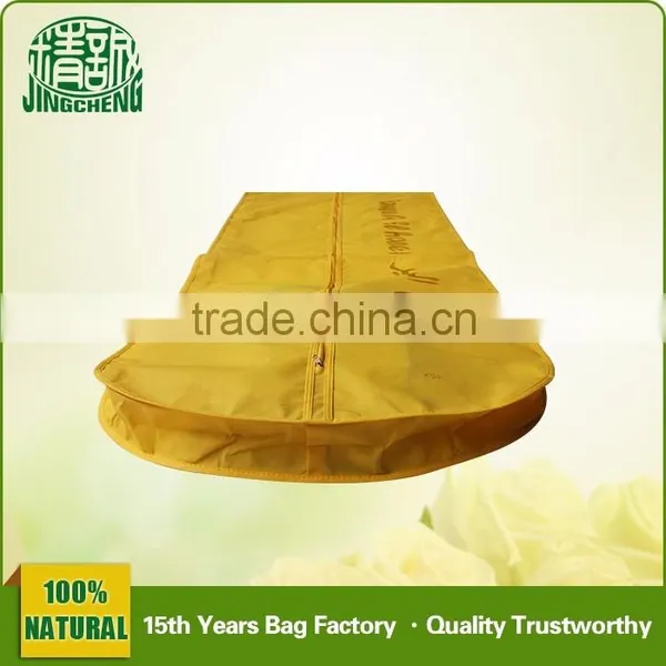 Mothproof Yellow Non Woven Wedding Dress Bridal Gown Cover photo-3