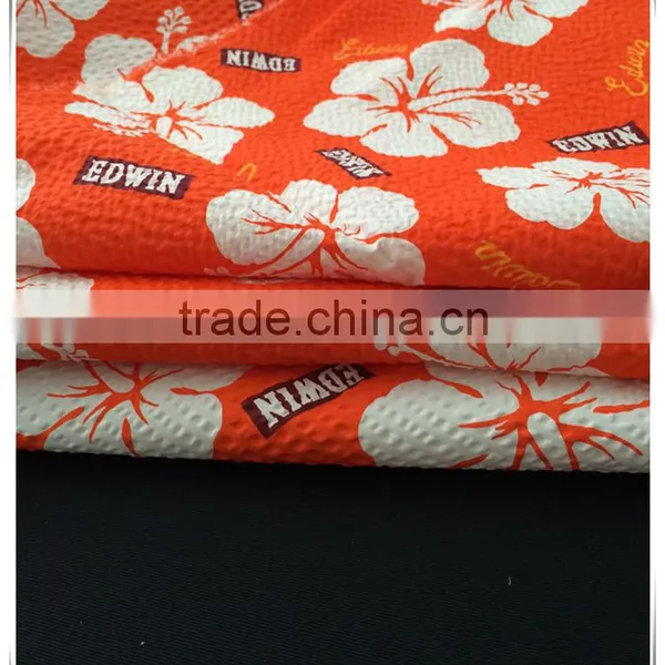 Printed Seersucker Polyester Cotton Blend Fabric for Girl Dresses photo-2