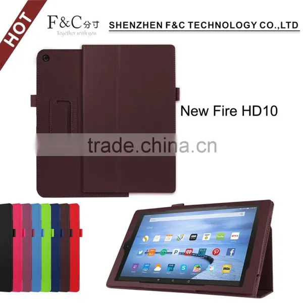 Wholesales Ultra Slim Smart Leather Case Cover Case for 2015 Kindle Fire HD 10 photo-2