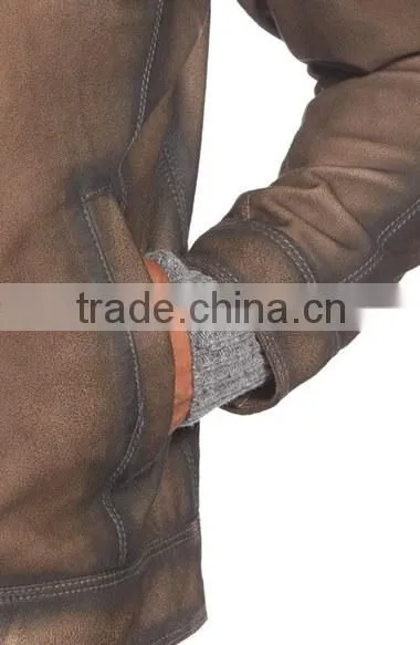 Black Shade Brown Leather Jacket photo-3