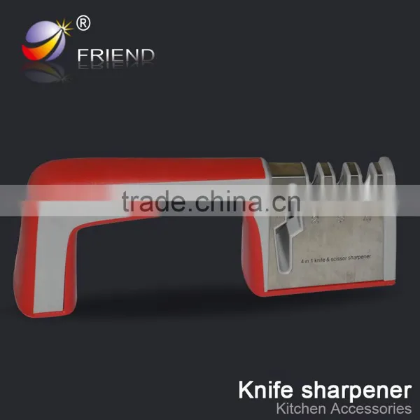 2016 China Kitchen Professional Manual 3 Stage Knife Sharpener Quality Choice