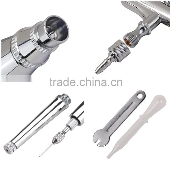 3 Airbrush Compressor Kit Dual Action Spray Air Brush Set Tattoo Nail Art Quality Choice photo-4