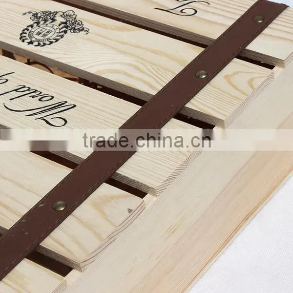 Wholesale Wine Bottle Holder 4 Bottle Wine Box Wood photo-4