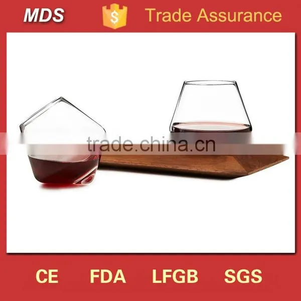 Cognac Unique Shape Wobbly Rocking Whisky Glass Quality Choice photo-2