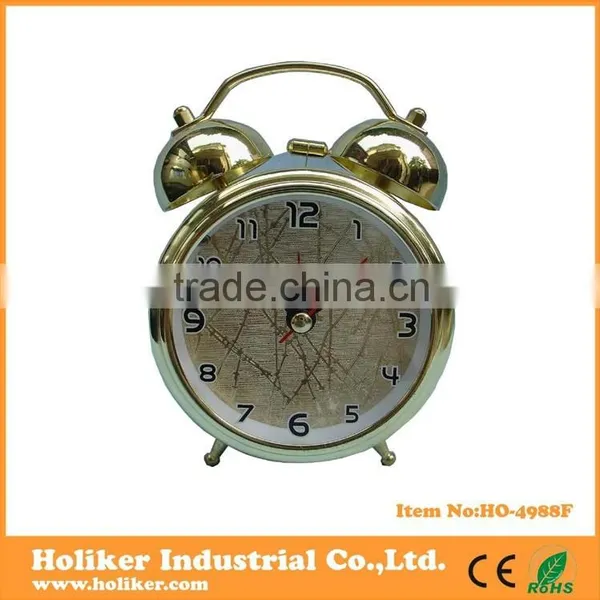 Round Metal Bell Alarm Clock for Kids photo-5