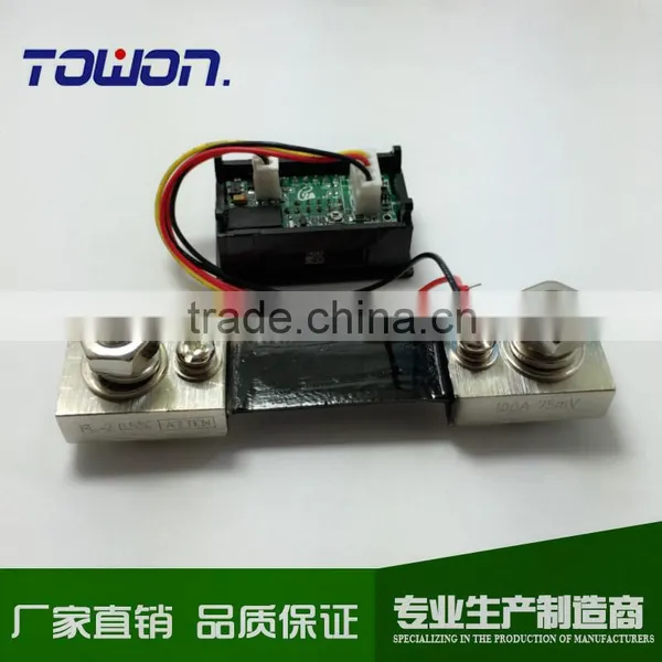 Dual LED Digital Voltmeter Ammeter Amp Volt Meter + Current Shunt DC 100V 100A photo-4