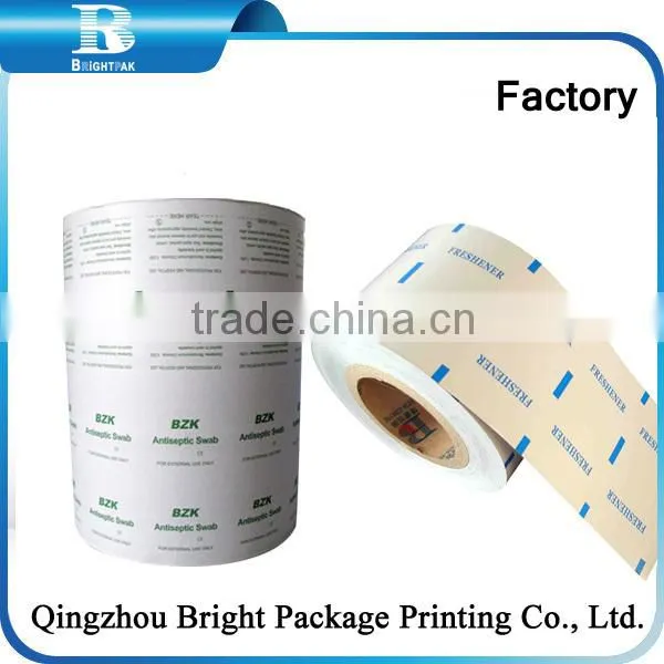 Aluminum Foil Wrapping Paper for Wrapping Alcohol Prep Pad, Laminated Aluminum Foil Paper for Cleansing Tissues