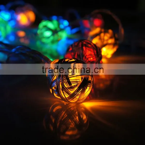 Euro Style 20 RGB Multicolor Silver Handmade Led Ball String Lights Fairy Wedding MAS Patio Deco Lamp photo-3
