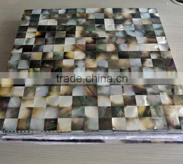 Blacklip Mother of Pearl Mosaic, Seamless on Mehs,bathroom Wall Tile photo-5