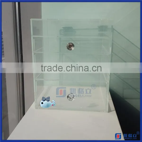 Factory Wholesale Popular Acrylic Jewellery Storage Box w/ DIVIDERS photo-3