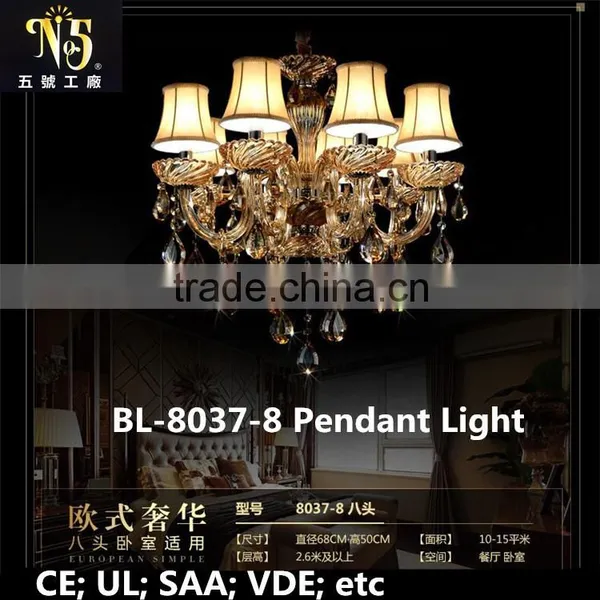 High Quality Led Luxury Classical Italy Style Crystal Acrylic Chandelier Glass Light photo-5