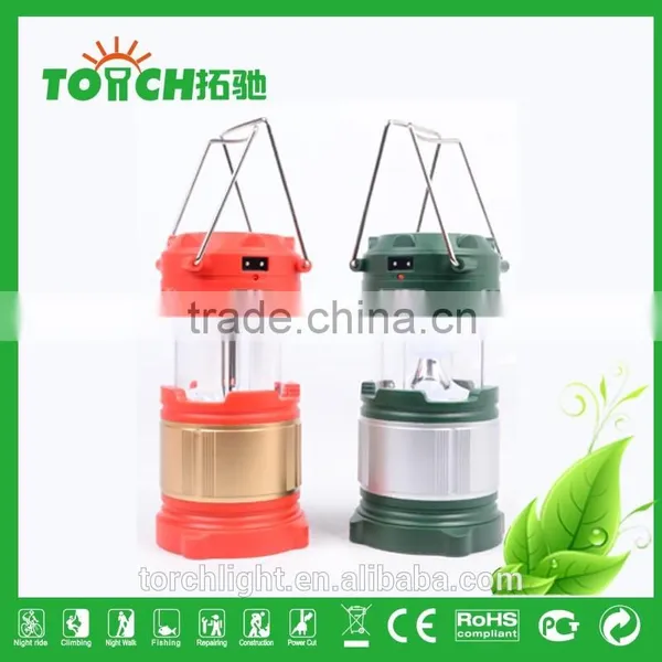 Solar Rechargeable Camping Light Tent Lamp 3*AA Battery High Power Lantern Cheap Promotion Camp Light photo-2