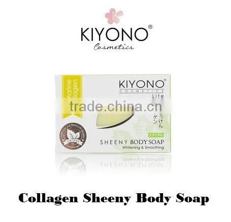 "KIYONO" COLLAGEN SHEENY BATH BODY SOAP FOR SMOOTH AND BRIGHTEN SKIN 100 g.