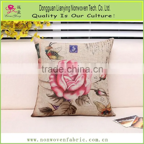 Cotton Linen Square Decorative Throw Pillow Case Cushion Cover photo-4