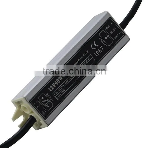 CE ROHS IP67 2 Years Warranty 80% Efficiency LED 40W Power Supply 12V photo-2