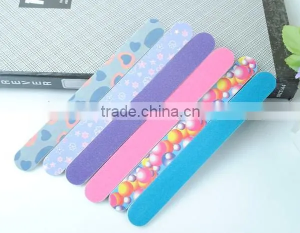 Sanding Paper Custom Print Mini Round Nail File With Various Colors nail manicure Nail Tool