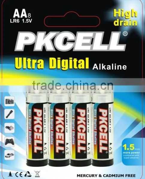 10 Years Shelf Life Comparing to 5 Years of Super Alkaline Battery