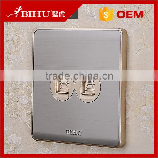Best Sell Factory Single/double Telephone Socket RJ11 RJ45 Stainless Steel Socket photo-2