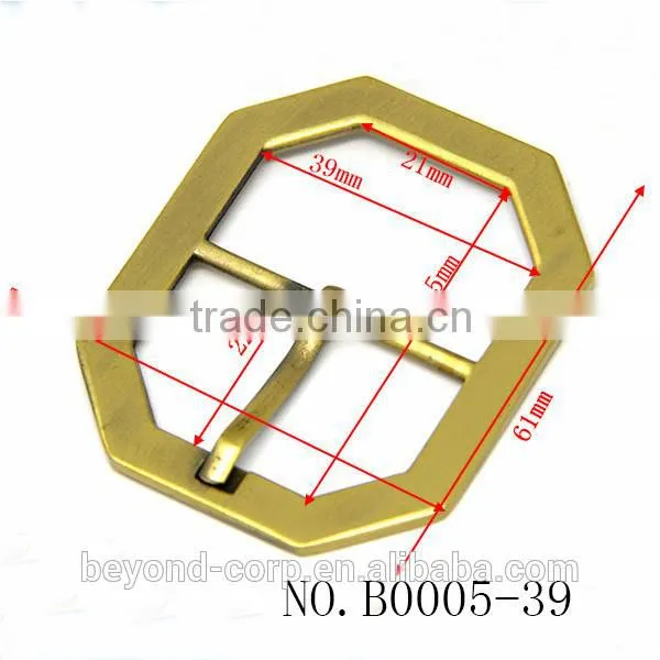 Anti Brass Brush Effect Hexagon Shape Buckle Bee House Shape Pin Bar Buckle for Handbag photo-3