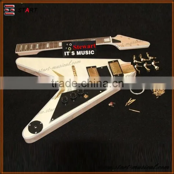 Professional Manufacture Cheap Unfinished Hollow Body Guitar Kit photo-3