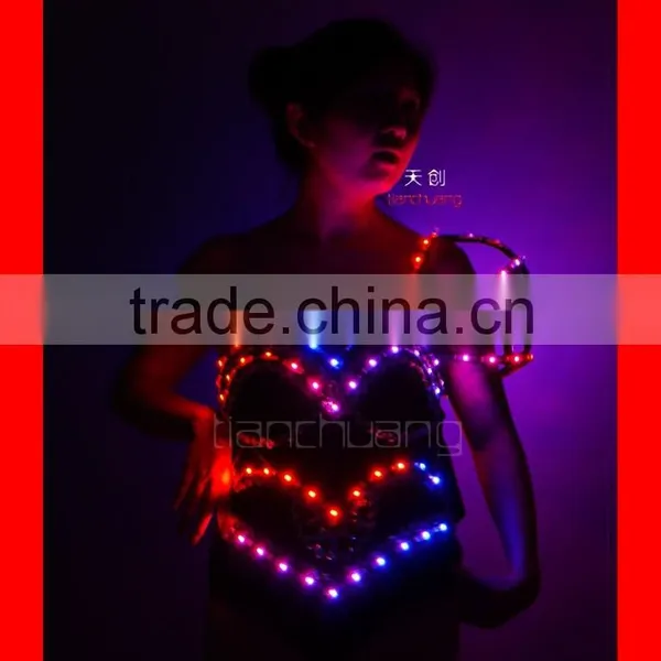 Remote Control Big Girl LED Sexy Night Club Wear