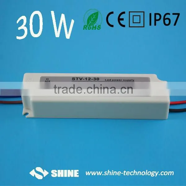 Twp Years Warranty for 12V DC Ip67 Waterproof LED Power Supply With CE(EMC LVD) RoHS