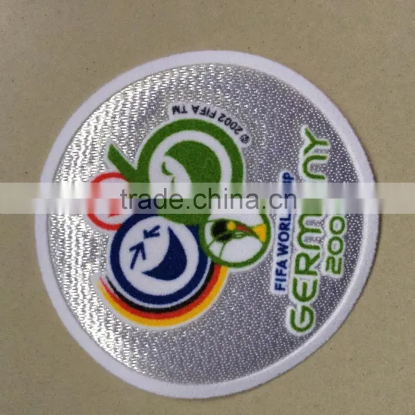 Iron on Patches Wholesale Flocking Heat Transfers for Clothing Self-weeding Transfer Badge for Soccer Jersey photo-3