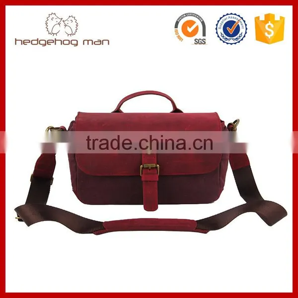 Genuine Leather Bag Camera Bag Hand Made of Full Grain Cow Hide