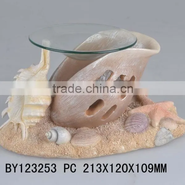 Tart Warmer Polyresin Wood Cut Dolphin Oil Burner photo-4