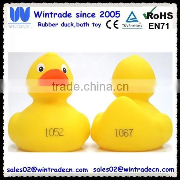 PVC Weighted Floating Number Duck/8CM Race Duck