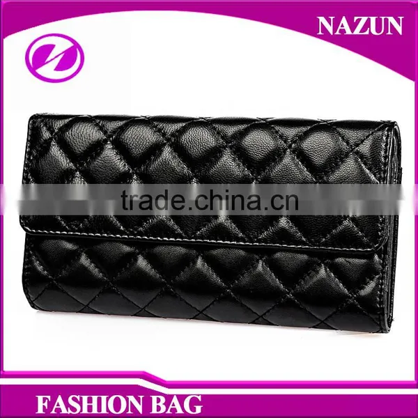 Baigou Factory Genuine Leather Designerlady Fashion Purses Clutch Bags