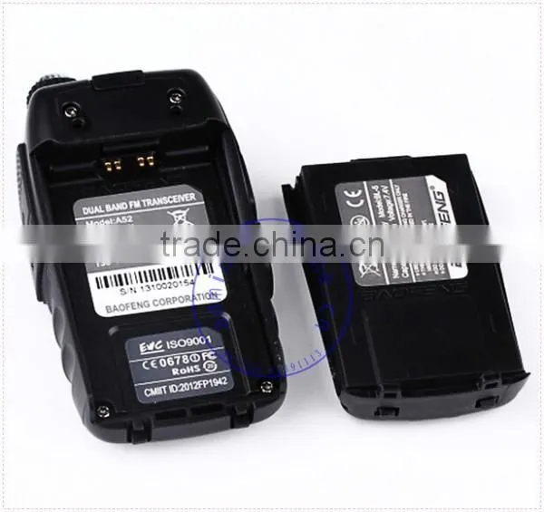 New Black VHF + UHF 136-174MHz/400-520MHz 5W 128CH VOX Dual Band BaoFeng Two Way Radio A52 photo-5