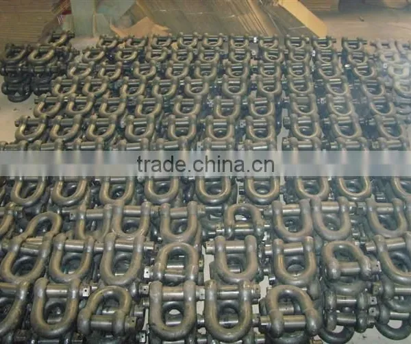 Drop Forged Hardware Tempered Alloy Steel/carbon Steel Lifting Hoist DW Shape Heavy Duty Shackle photo-5
