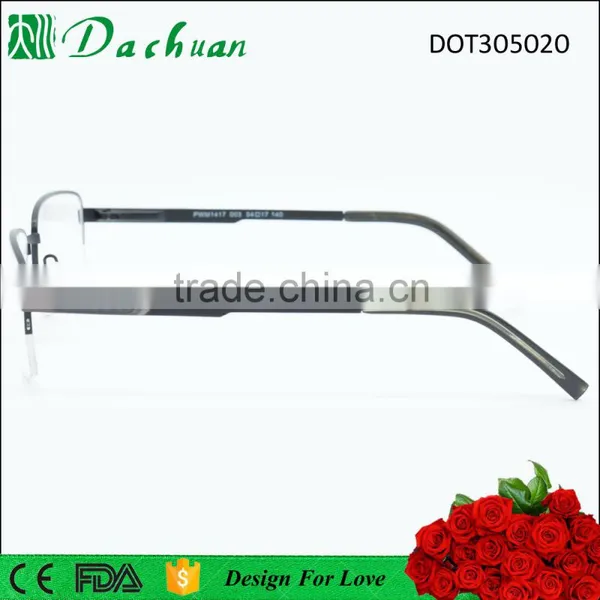 Italy Design Optics High Quality Half Frame Man Titanium Eyewear Frames photo-3
