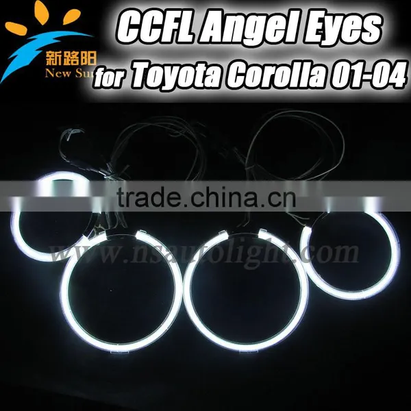 Wholesale Price CCFL Angel Eyes For COROLLA(01-04) CCFL Ring Lights For Toyota With Inverters