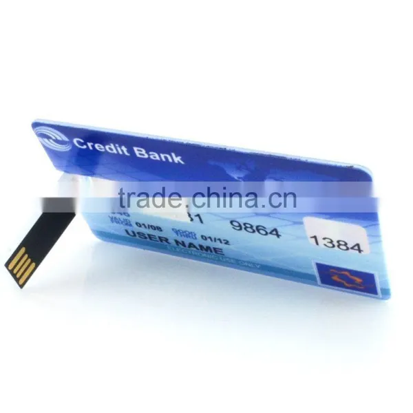 100% Custom Promotional Credit Card Business Card USB Flash Drive Real Capacity Memory Stick Logo Printing Wholesale Bulk photo-2