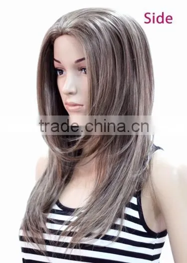 Synthetic Rose Long Wig Japanese 180% Density Full Lace Wig Display Mannequin Head Wig photo-2